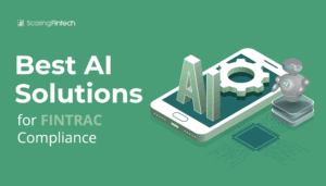 Image showcasing top AI solutions designed for ensuring compliance with FINTRAC regulations in financial services.
